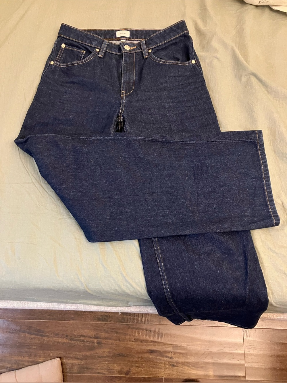Wilfred 100% cotton dark blue jeans